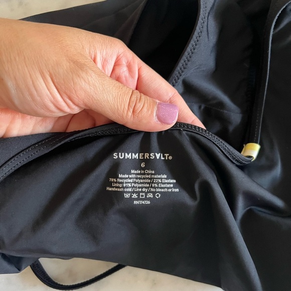 Summersalt Black Mesh One Piece Swimsuit 6 - Picture 10 of 10